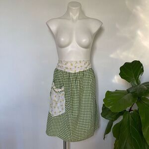 American Hostess Vintage Gingham Check Apron